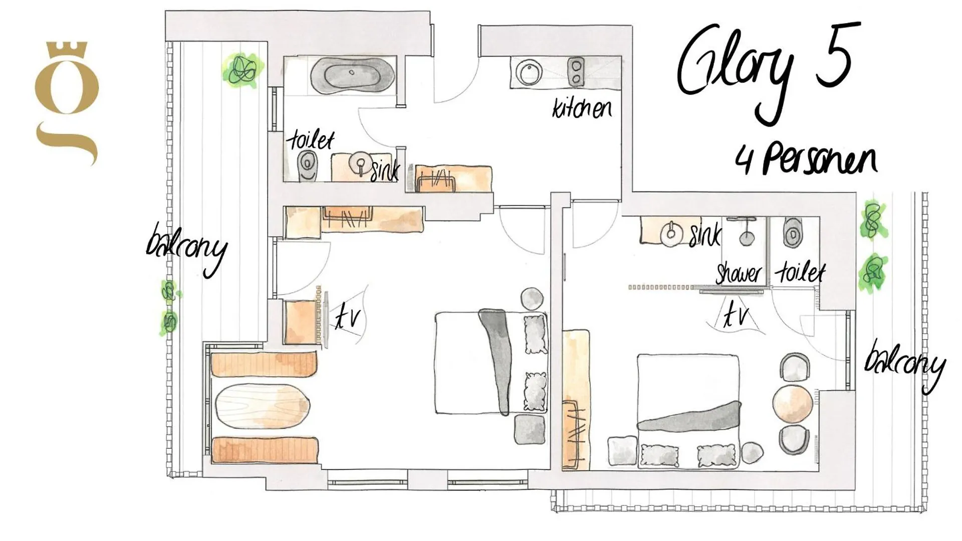 Guest house Glanz & Glory Appartements Soelden
